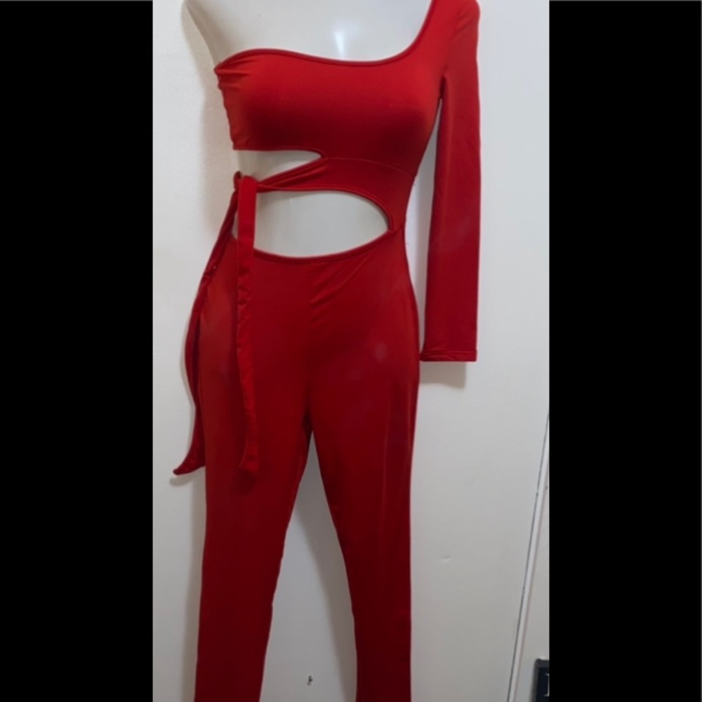 Red One Piece “CatSuit”